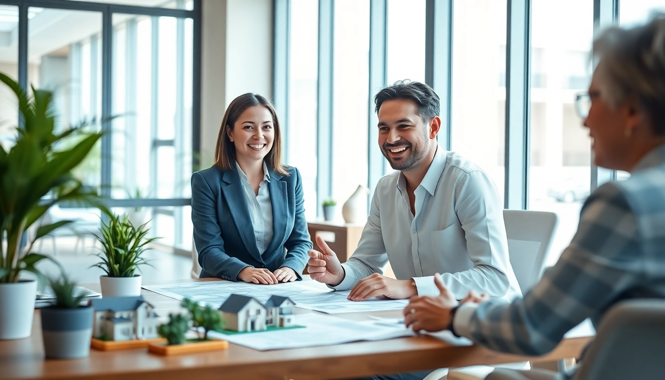 Immobilienmakler Frankfurt Eschersheim berät potentielle Käufer in einem modernen Büro.