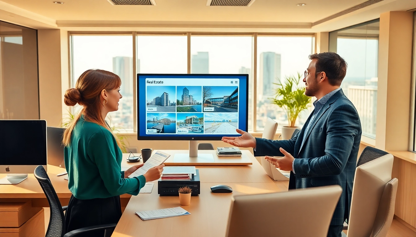 Immobilienmakler Frankfurt Preungesheim berät Kunden in modernem Büro.