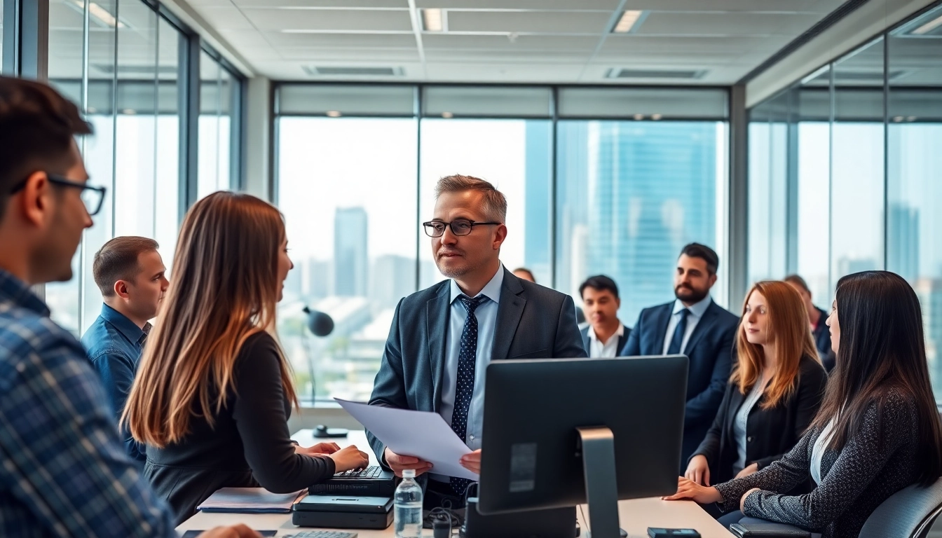 Headhunter IT verbindet talentierte Kandidaten in einem modernen Büroumfeld.